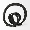 thumbnail image 2 of Black Metal Ribbon Loop Sculpture, 2 of 6
