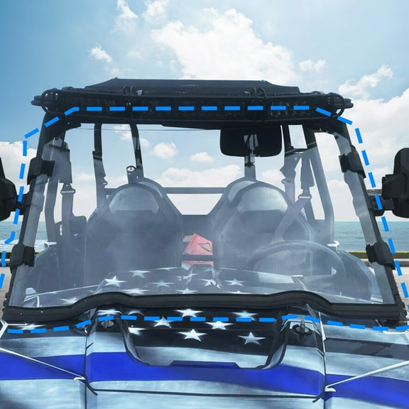 UTV Full Clear Windshield for 2014-2021 Polaris RZR 900 S RZR 1000 XP 1000 /4