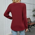 thumbnail image 4 of EDFBUYKRS Long Sleeve Sweatshirts for Women Casual Tunic Tops Fall Crewneck Pullover Sweatshirts Loose Shirts for Women Winter Clothes Xxl, 4 of 5