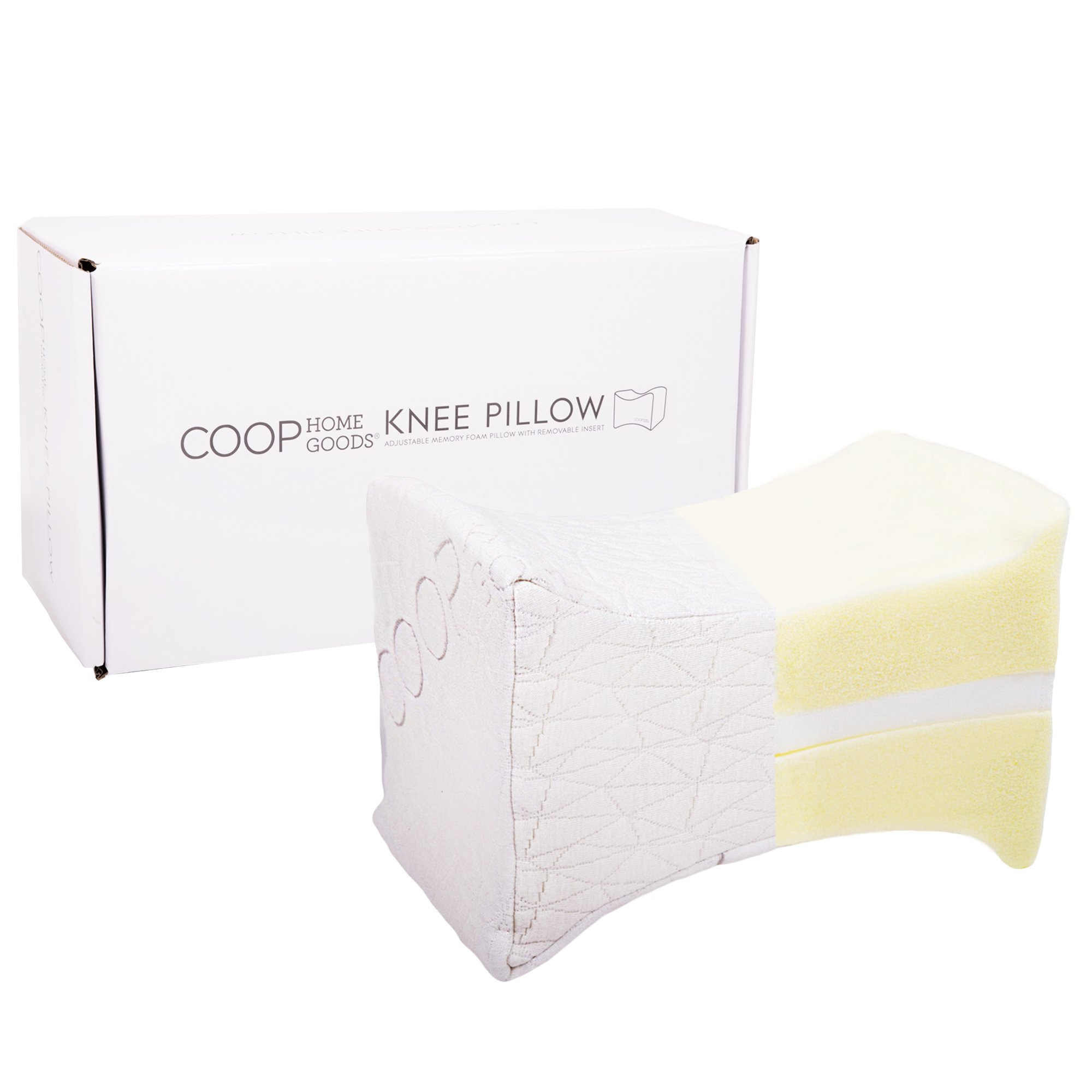 Coop Home Goods Fully Adjustable Knee Pillow and Leg Positioner with