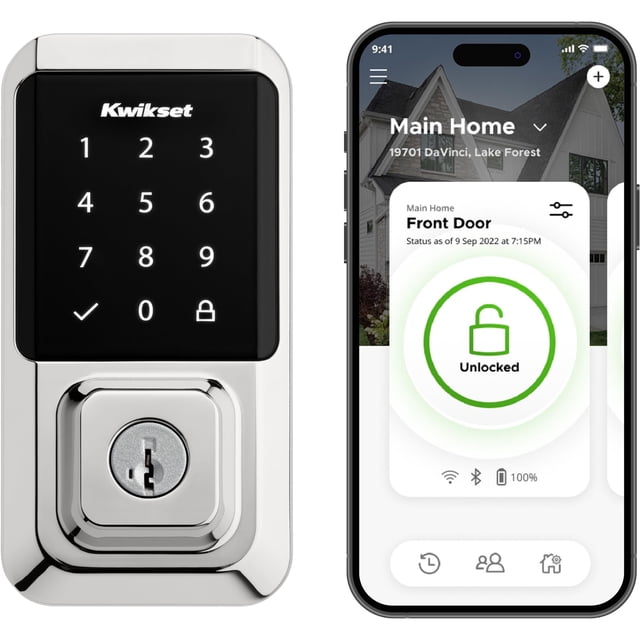 Cerradura de puerta inteligente Kwikset Halo Wi-Fi