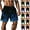 A Green, variant on Men's Shorts Casual Casual Shorts for Men Casual Homewear Flame Printing Funny Printed Trousers Beach Sports Shorts Fast-Drying Trousers Mint Green S