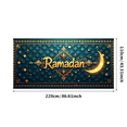 thumbnail image 3 of LUUFILx Ramadan Celebration Backdrop Crescent Moon Hanging Stars Night Decor Banner Festive Decorations Eid Mubarak Party Photography Props Ramadan Festival, 3 of 9