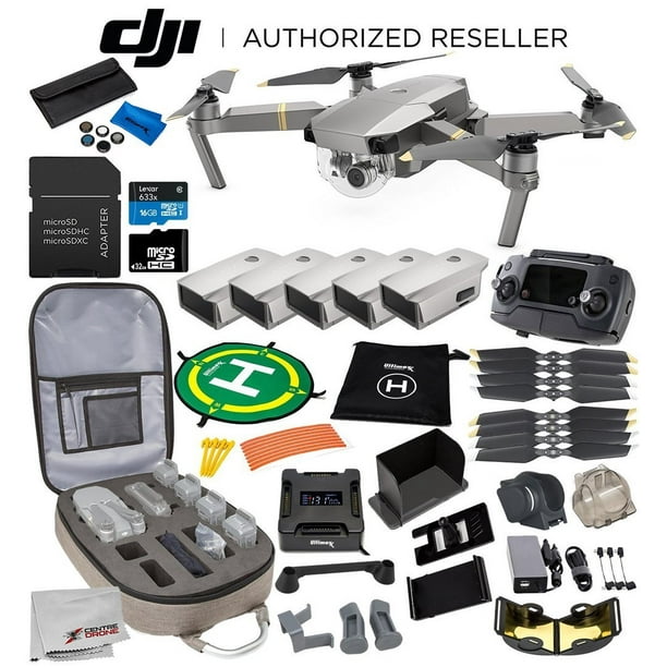 DJI Mavic Pro Platinum Collapsible Quadcopter 5 Battery Ultimate