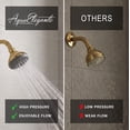 thumbnail image 2 of Aqua Elegante Pressure Boosting Shower Head for Low Flow Showers - 2.5 GPM - Polished Brass, 2 of 7