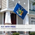 thumbnail image 4 of ANLEY Fly Breeze 3x5 Feet New York State Flag - Vivid Color and UV Fade Resistant - Canvas Header and Double Stitched - New Yorker NY Flags Polyester with Brass Grommets 3 X 5 Ft, 4 of 7