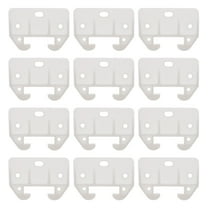 BESTOYARD 12Pcs White Plastic Drawer Rail Slides with Latches for Furniture Systems