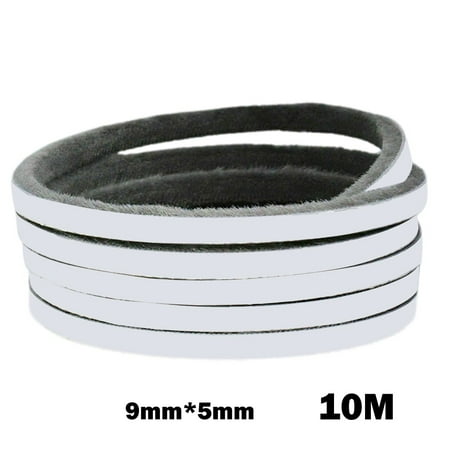 

10M Draught Excluder Brush Pile Seal Film DoorSelf Adhesive Sealing Strip