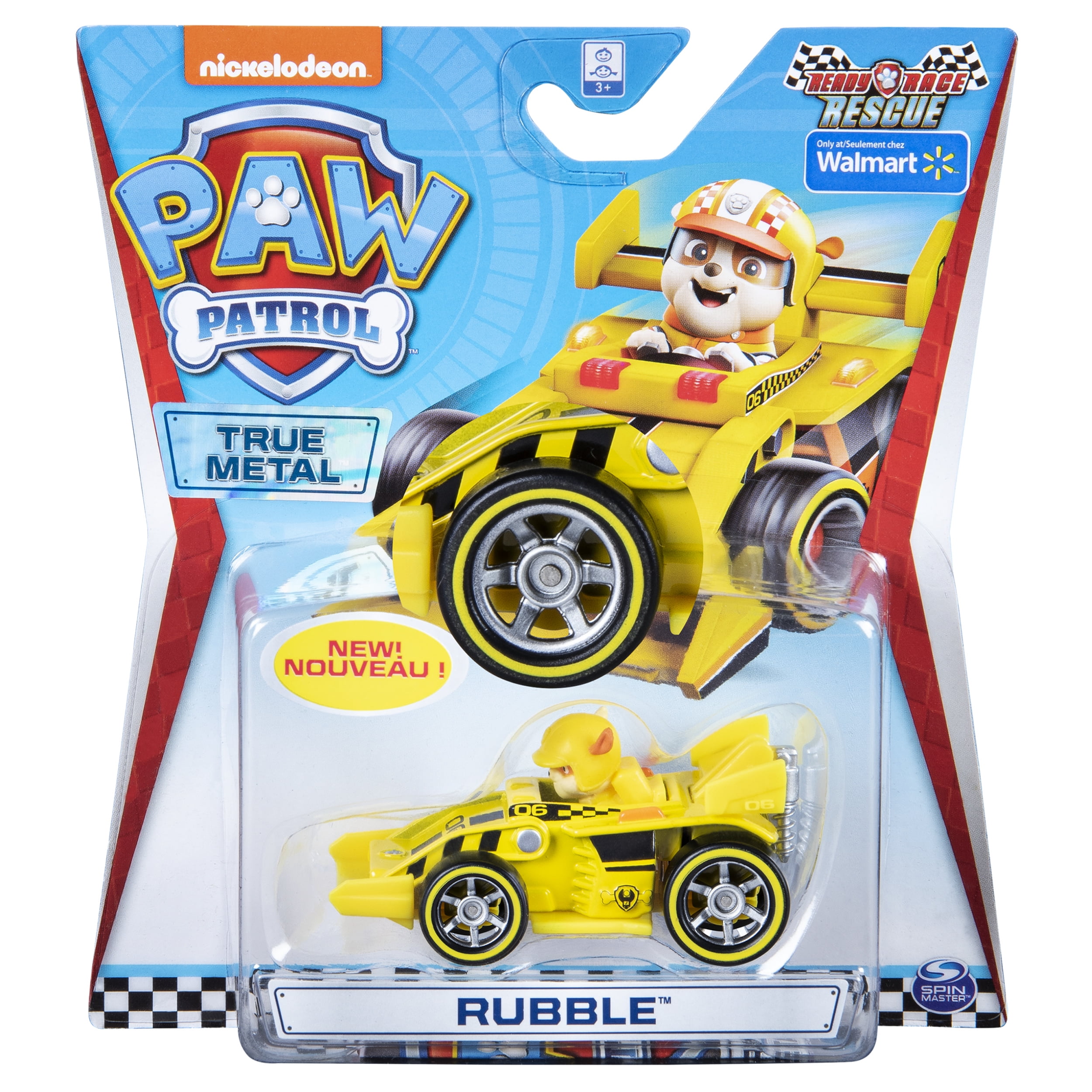 PAW Patrol, True Ready Race Rescue Rubble Collectible Die-Cast Vehicle, 1:55 Scale - Walmart.com