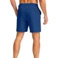 thumbnail image 4 of Nestiefly Men's Casual Shorts Lightweight Golf Shorts for Men Stretch with 3 Pockets Quick Dry Breathable Work Shorts Blue M, 4 of 4