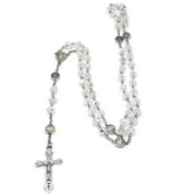 HGYCPP Crystal Beads Rosary Necklace Christian Prayer Meditation Women Jewelry Gift