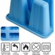 thumbnail image 2 of Moldes para helados, moldes para helados de 12 cavidades, moldes reutilizables para preparar paletas y sorbetes de helado (azul), 2 of 5