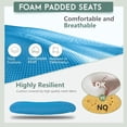 thumbnail image 2 of Dkelincs Ergonomic Office Chair Adjustable Mesh Computer Desk Chair with Back Support Rolling Chair, Blue, 2 of 7