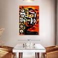 thumbnail image 3 of Elephant Stock Dreaming African Woman Wall Art - Vertical Canvas Wall Art - Living Room Wall Decor - People Canvas - Black And Orange Decor By Emmanuel Signorino - 32" x 48", 3 of 8