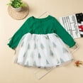 thumbnail image 2 of LNMQLPDBS Girls Christmas Dresses Size 8 Christmas Dress for Teens Kid Christmas Toddler Tutu Dress Semi Formal Dress Winter Clothes for Baby Girl, Green 2-3 Years, 2 of 6