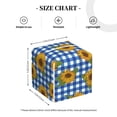 thumbnail image 4 of Yiaed Sunflowers Print Tissue Box Cover, PU Leather Decorative Organizer for Tabletop, Bathroom, Car, Office Creative Decorative, 4 of 7