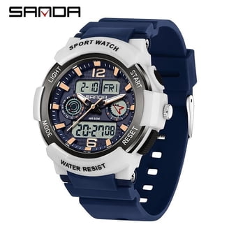 Sport Watch with Resin Band, Digital Display, Water Resistant Digital Sports Watch for Men Women – Classic Rectangle Case  main image 3