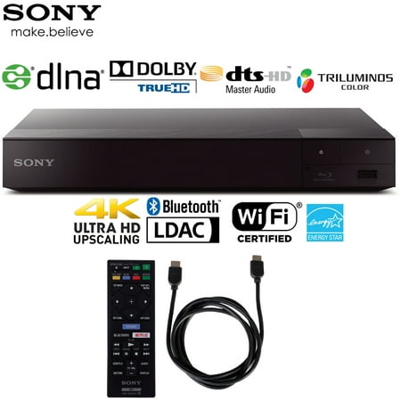 Sony BDP-S6700 4K Upscaling 3D Streaming Blu-ray Disc Player (2016 Model) with 6ft High Speed HDMI