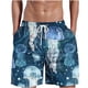 thumbnail image 2 of Puntoco Pantalones Cortos Con Estampado Hawaiano Para Hombre, Pantalones Cortos Con Bolsillo Y Cordón, Color M, 2 of 5