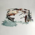 thumbnail image 4 of WRXMIJNHGSA Ornement de Bureau à Moins de 10$ Scène de Chasse et de Pêche à la Truite ART Mural en Métal, 4 of 9