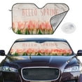 thumbnail image 2 of Fotbe Hello Spring Car Windshield Sunshade | Sun Visor Protector Front Window Shade, Keeps Out UV Rays, Keeps Your Vehicle Cool-, 2 of 7