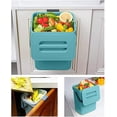 thumbnail image 1 of Jinsinto Small Kitchen Compost Bin - 5L Kitchen Counter Top Trash Can with Lid for Kitchen Waste Composter - Indoor Kitchen Trash Can (Blue), 1 of 5