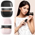 thumbnail image 2 of Wireless Portable Mini Hair Straightener Brush Fast Heating Anti-Scald With Protectie Case Trael essential, 2 of 5