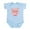 Sky Blue, variant on CafePress - Kawaii I Love Pigs Infant Bodysuit - Baby Light Bodysuit, Size Newborn - 24 Months