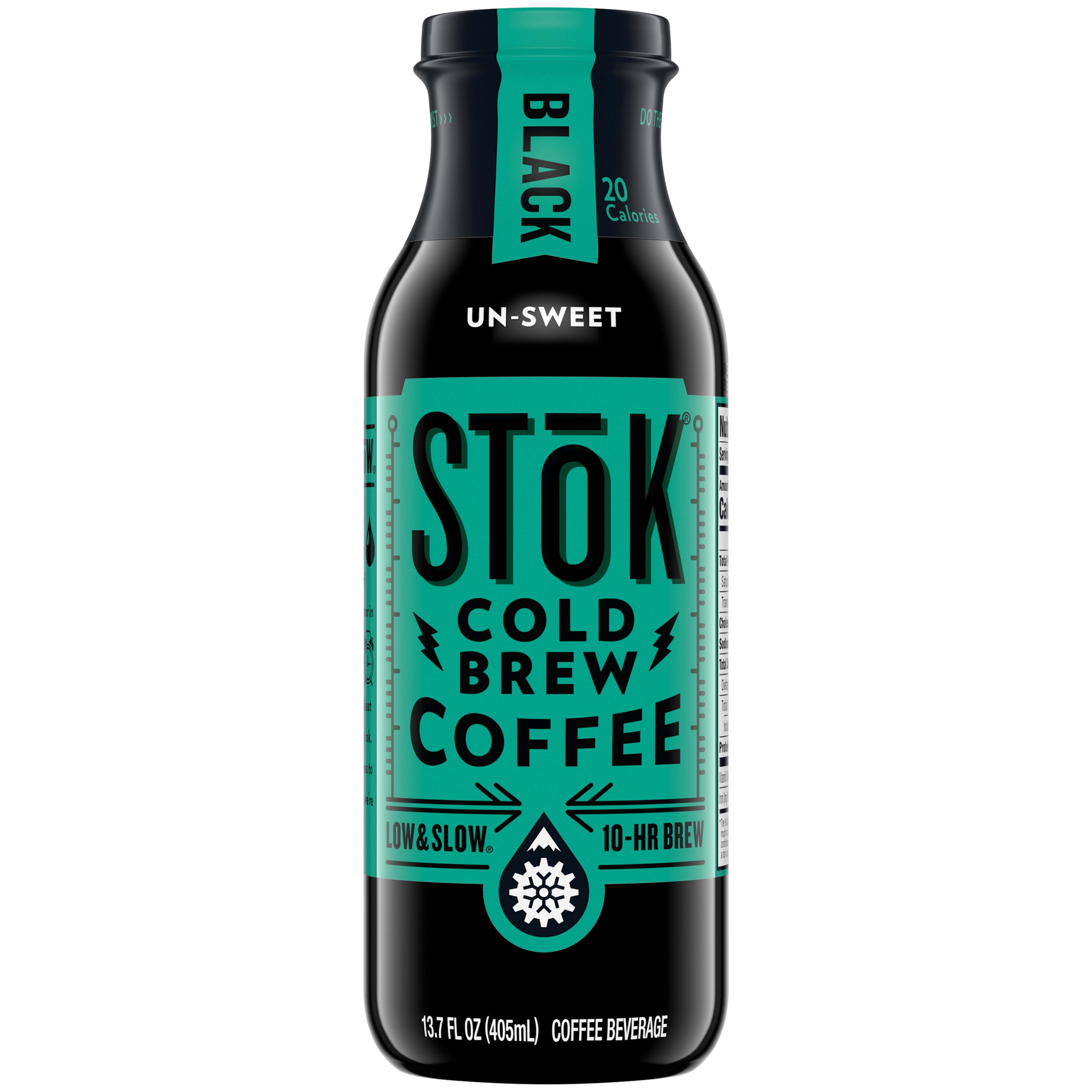SToK Cold Brew Coffee, Black, Unsweetened, 13.7 Oz. - Walmart.com
