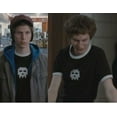 thumbnail image 3 of Scott Pilgrim vs. The World Pixel Skull Adult Black with White Ringers T-Shirt, 3 of 3