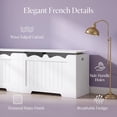 thumbnail image 7 of Hzuaneri Extra Large Storage Chest, 59" Lift Top Storage Bench with 2 Safety Hinges, Entryway Shoe Bench, Supports 330 lb, Easy Assembly, White, 7 of 7