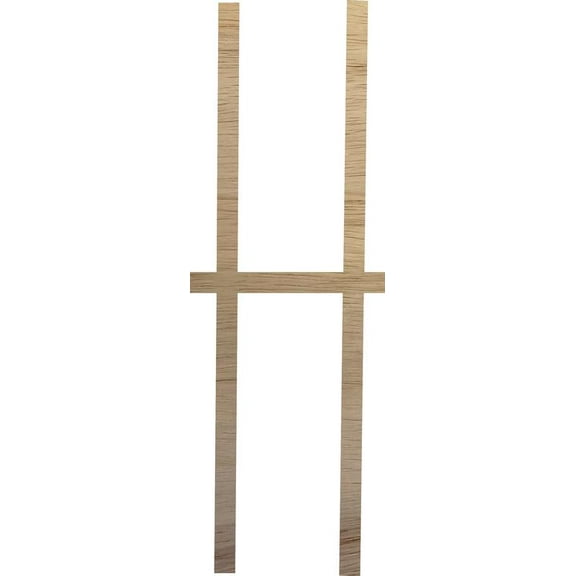 Unfinished Wood Craft Letter 10'' Tall, Paintable Blank Wooden Letter H, DIY