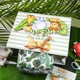thumbnail image 5 of Unisex Baby Gift Bag Yellow and Green Animal Design with Tissue Paper and Greeting Card for Baby Shower, New Parents, and More - 13" x 10" x 5", 1 Pcs, 5 of 5