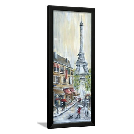 Poodle in Paris  Framed  Print Wall Art  By Marilyn Dunlap 