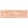 thumbnail image 1 of vidaXL Table Top Light Brown 160x50x(2-4)cm Treated Solid Wood Live Edge, 1 of 7