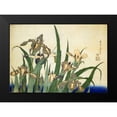 thumbnail image 2 of Hokusai 18x14 Black Modern Framed Museum Art Print Titled - Irises, 2 of 5