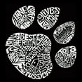 thumbnail image 2 of LA Pop Art Men's Word Art Crewneck Sweatshirt - Cat Paw, 2 of 2