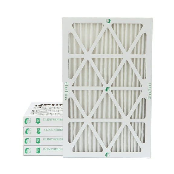 16x25x2 MERV 10 Pleated HVAC Air Filters by Glasfloss. ( Quantity 5 ) Exact Size: 15-1/2 x 24-1/2 x 1-3/4