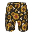 thumbnail image 4 of Naloa Sunflowers And Bww Men's Beach Shorts, Surfing shorts, Swim trunks, Quick Dry Swim Trunks for Surfing Beach Fun - Large, 4 of 9