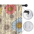 thumbnail image 4 of Blackout Kids Curtains,Beige Colorful Sunflower Pattern Childrens Insulated Curtains Set Of 2,Bedroom Essentials,Toddler Room Decor 52"x84", 4 of 5