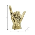 thumbnail image 5 of Hand Sculpture for Home Decor or Bathroom Decor - Modern Hang Loose Statue for Bookshelves, Office Accents, and Room Design - Living Room Decor or Coffee Table Ornament - 7", Gold, 5 of 14