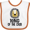 thumbnail image 3 of Inktastic King of the Crib Boys Lion Boys Baby Bib, 3 of 4
