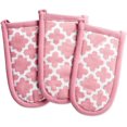 thumbnail image 1 of Supports de Poignées de Poêle en Coton à Carreaux, 6 x 3 Ensemble de 3, Manchon de Poignée de Poêle Lavable en Machine et Résistant à la Chaleur pour Cuisine et Pâtisserie-Rose Rose, 1 of 7