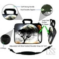 thumbnail image 3 of LSS 13.3 inch Laptop Sleeve Bag Notebook with Extra Side Pocket, Soft Carrying Handle & Removable Shoulder Strap for 12" 12.1" 13" 13.3" - Earth and Moon Eclipse, 3 of 3