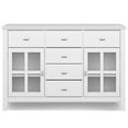 thumbnail image 3 of Simpli Home Artisan 54 inch Wide Solid Wood Transitional Sideboard Buffet in White, 3 of 13