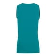 thumbnail image 2 of Augusta Girls Sleeveless V-Neck Poly/Cotton Jersey 557 Teal M, 2 of 4