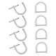 thumbnail image 5 of unbranded 8Ud Anillas D Zinc Para Bolsos Plata Con Tornillo Desmontable Uso, 5 of 8