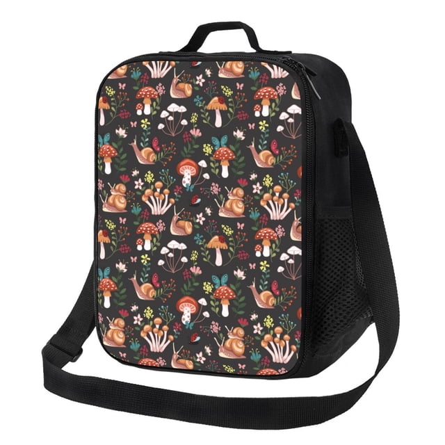 Balery Mushroom Snail Caja de Almuerzo y Bolsa de Almuerzo para Hombres y Mujeres, Bolsa de Almuerzo Reutilizable con Gran Capacidad, Bolsa de Almuerzo Aislada