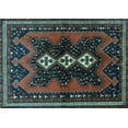 thumbnail image 1 of Ahgly Company Indoor Rectangle Persian Light Blue Traditional Area Rugs, 5' x 8', 1 of 4