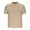 Khaki, variant on Maplenight Men's golf Shirts Stand Collar Short Sleeve Trendy Tee Shirts Summer Solid Color Casual Tops